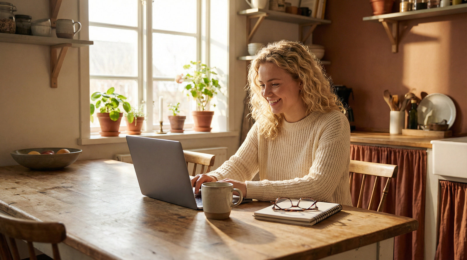 Homem brasileiro trabalhando remotamente de um café no Rio de Janeiro